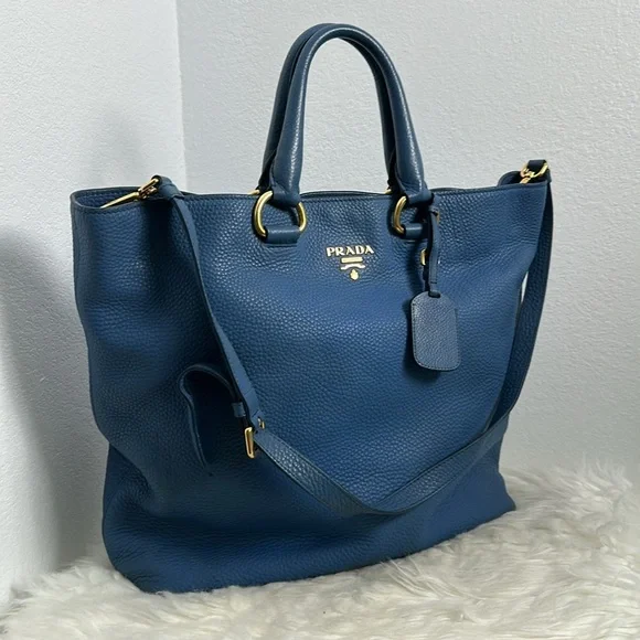 💯 Authentic Prada Two-Way Leather Tote Bag🍀 - Picture 4 of 17
